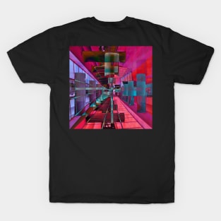 Pink Berlin Lines T-Shirt